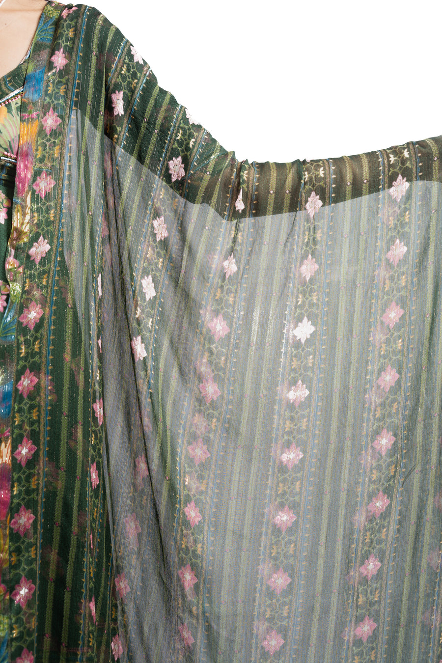 GREEN MODAL SATIN GAURI ANARKALI SET