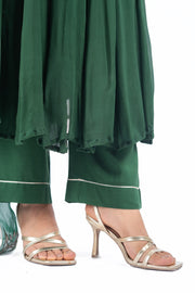 GREEN CHIFFON AISHWARYA ANARKALI SET