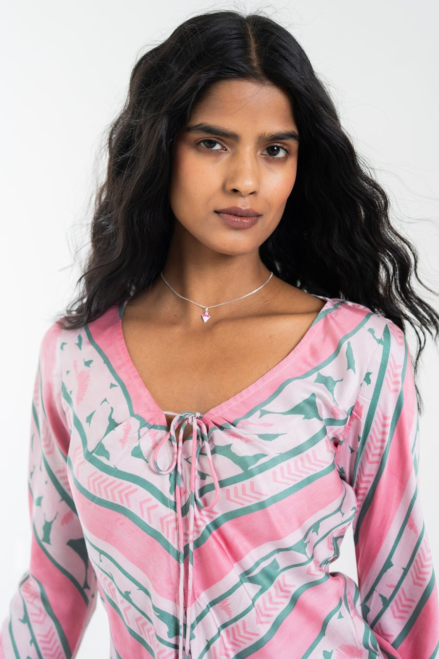 NIRA PINK SKIRT & TOP  SET OF 2