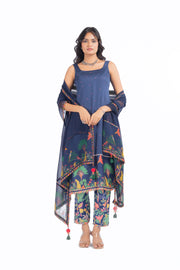 Hoor Blue Kurta Set of 3
