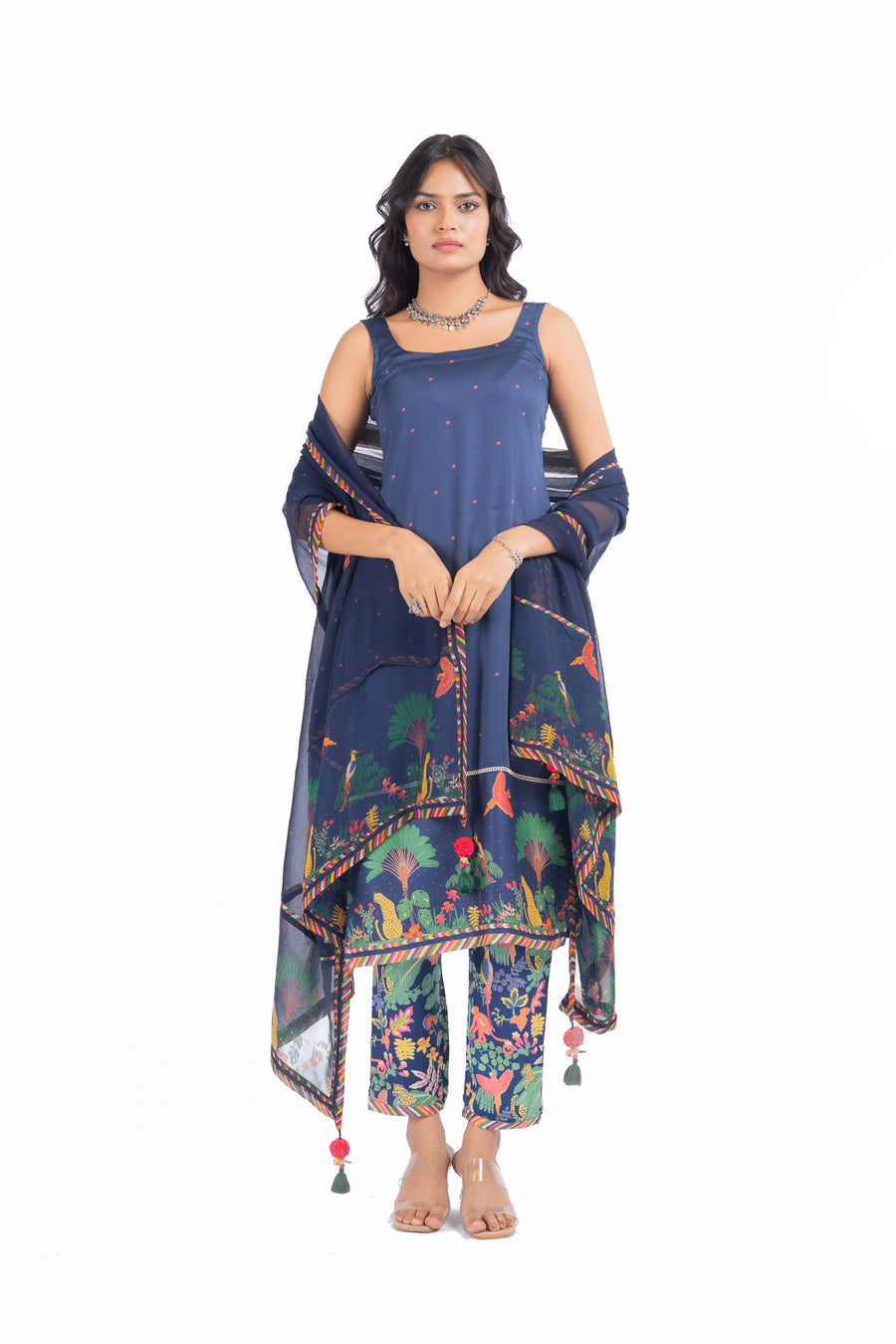 Hoor Blue Kurta Set of 3