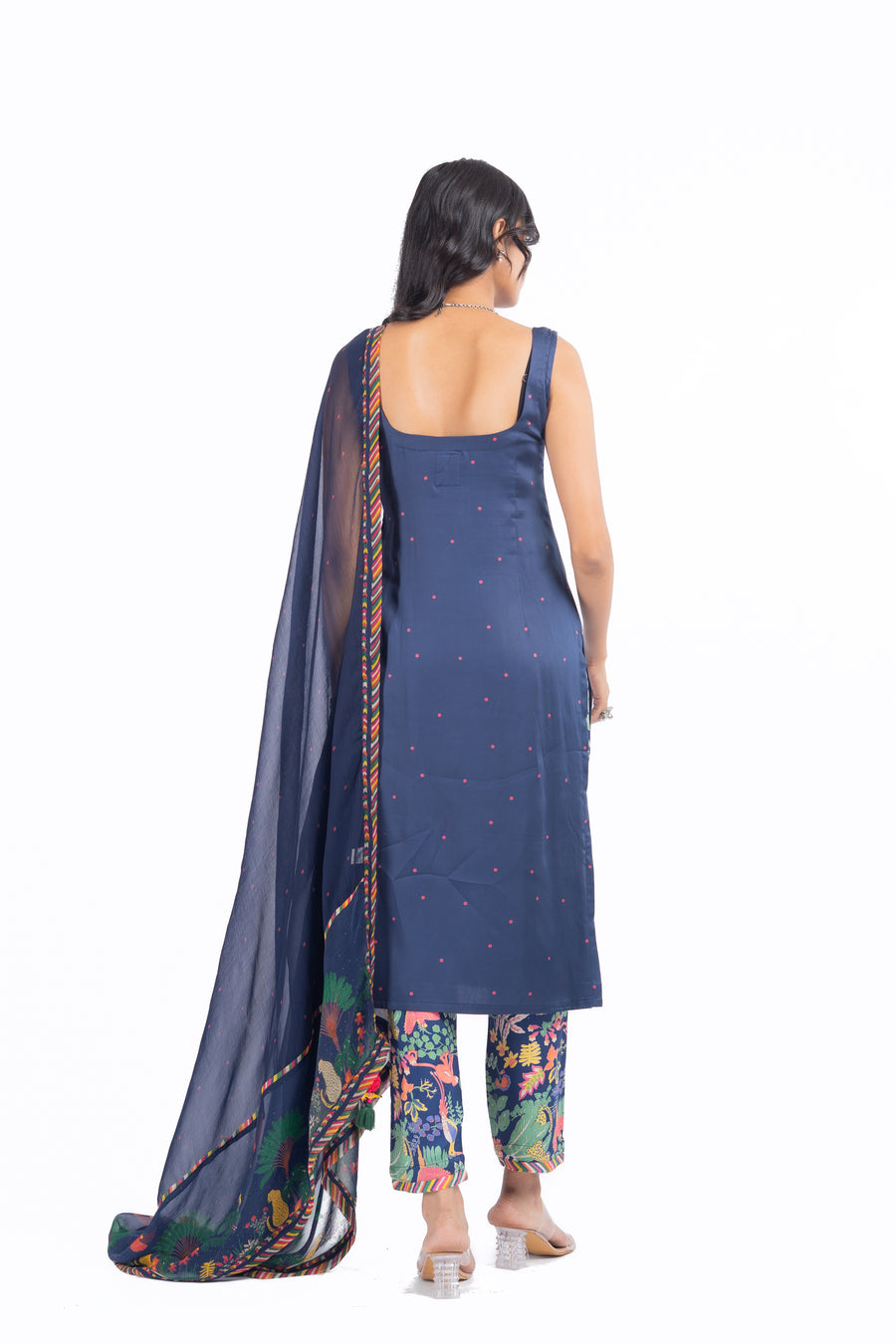 Hoor Blue Kurta Set of 3