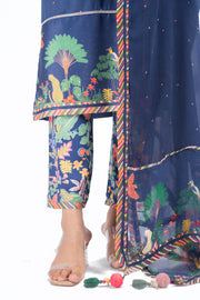 Hoor Blue Kurta Set of 3