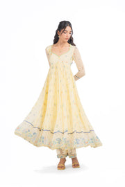 YELLOW CHIFFON EDEN ANARKALI SET