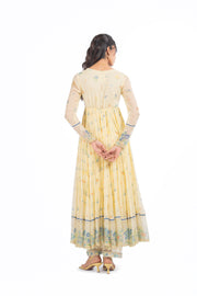 YELLOW CHIFFON EDEN ANARKALI SET