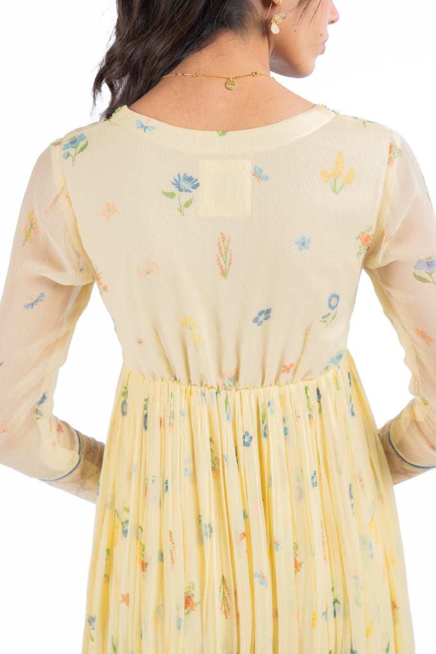 YELLOW CHIFFON EDEN ANARKALI SET