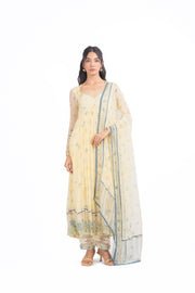 YELLOW CHIFFON EDEN ANARKALI SET