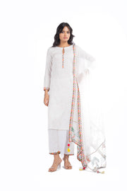 White Jugnu Kurta Set Of 3