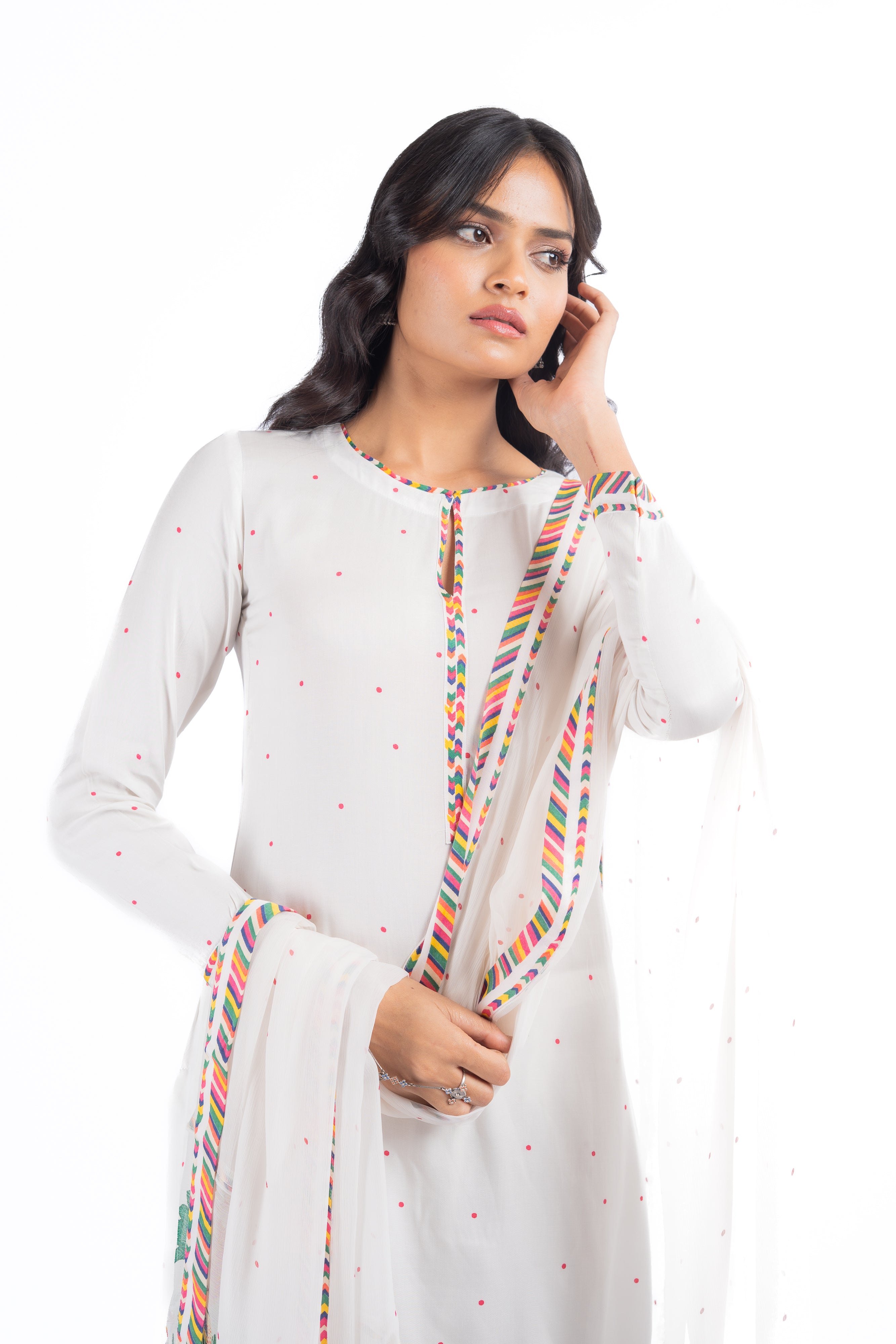 White Jugnu Kurta