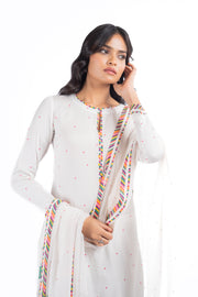 White Jugnu Kurta Set Of 3