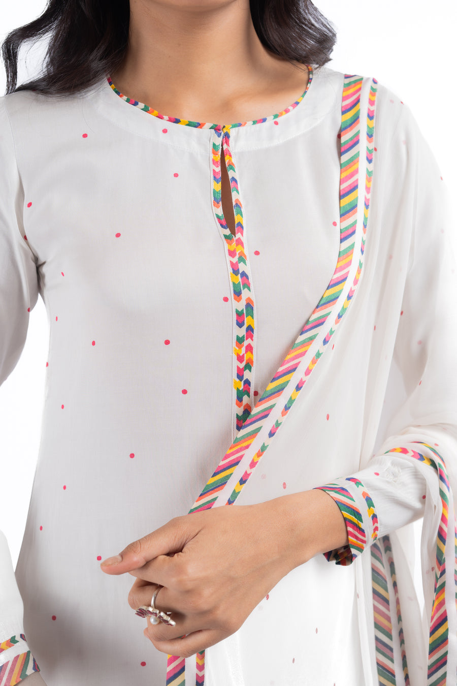 White Jugnu Kurta Set Of 3
