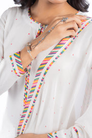 White Jugnu Kurta Set Of 3