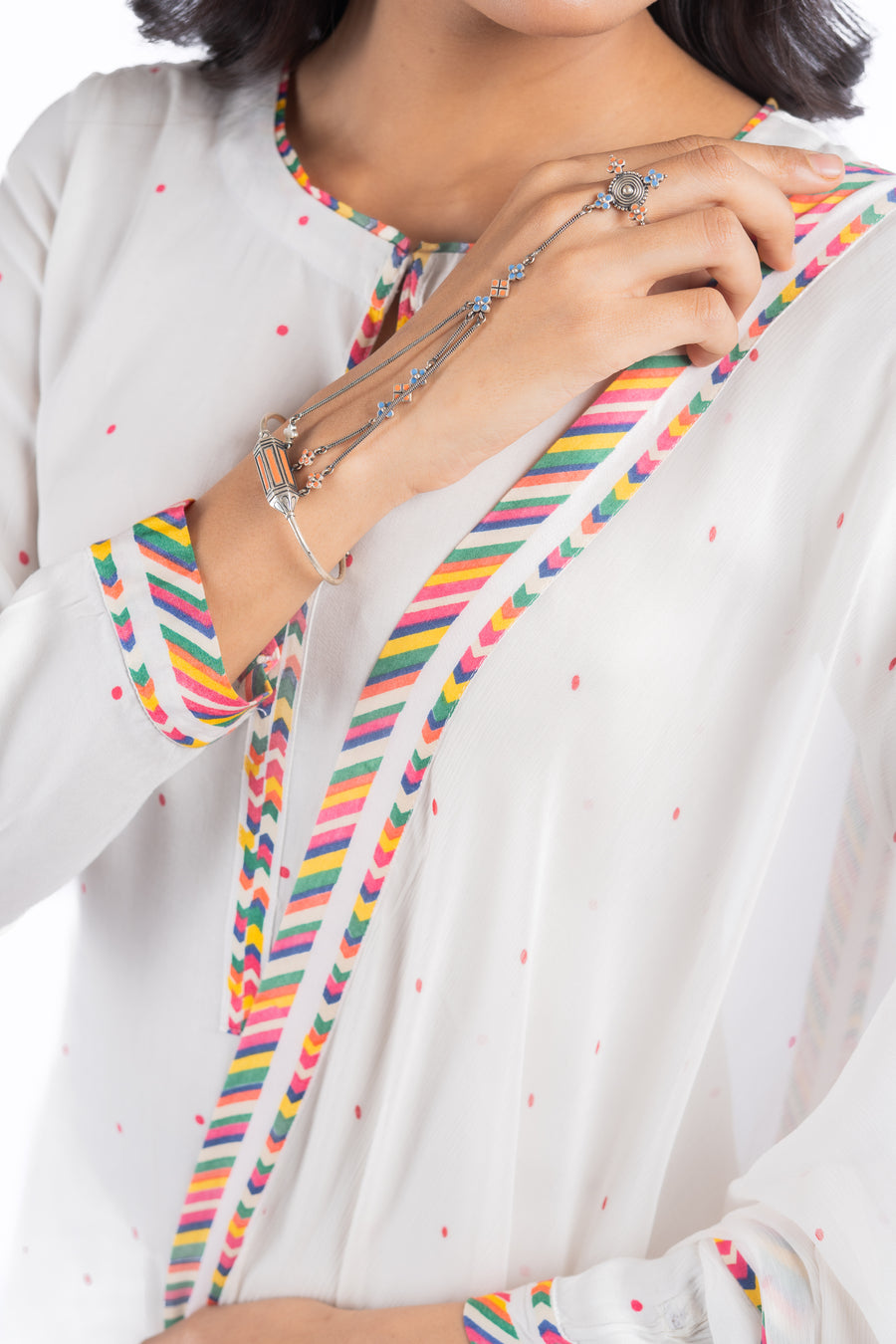 White Jugnu Kurta