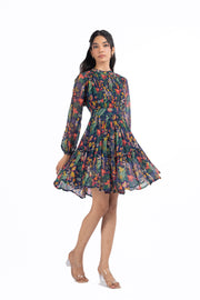 BLUE CHIFFON LUNARA DRESS