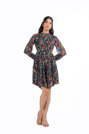 BLUE CHIFFON LUNARA DRESS