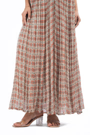 MULTICOLOR CHIFFON GULBAHAR DRESS