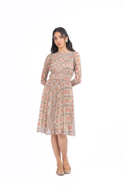 MULTICOLOR CHIFFON PANNA -MEENA DRESS