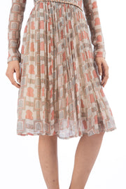 MULTICOLOR CHIFFON PANNA -MEENA DRESS