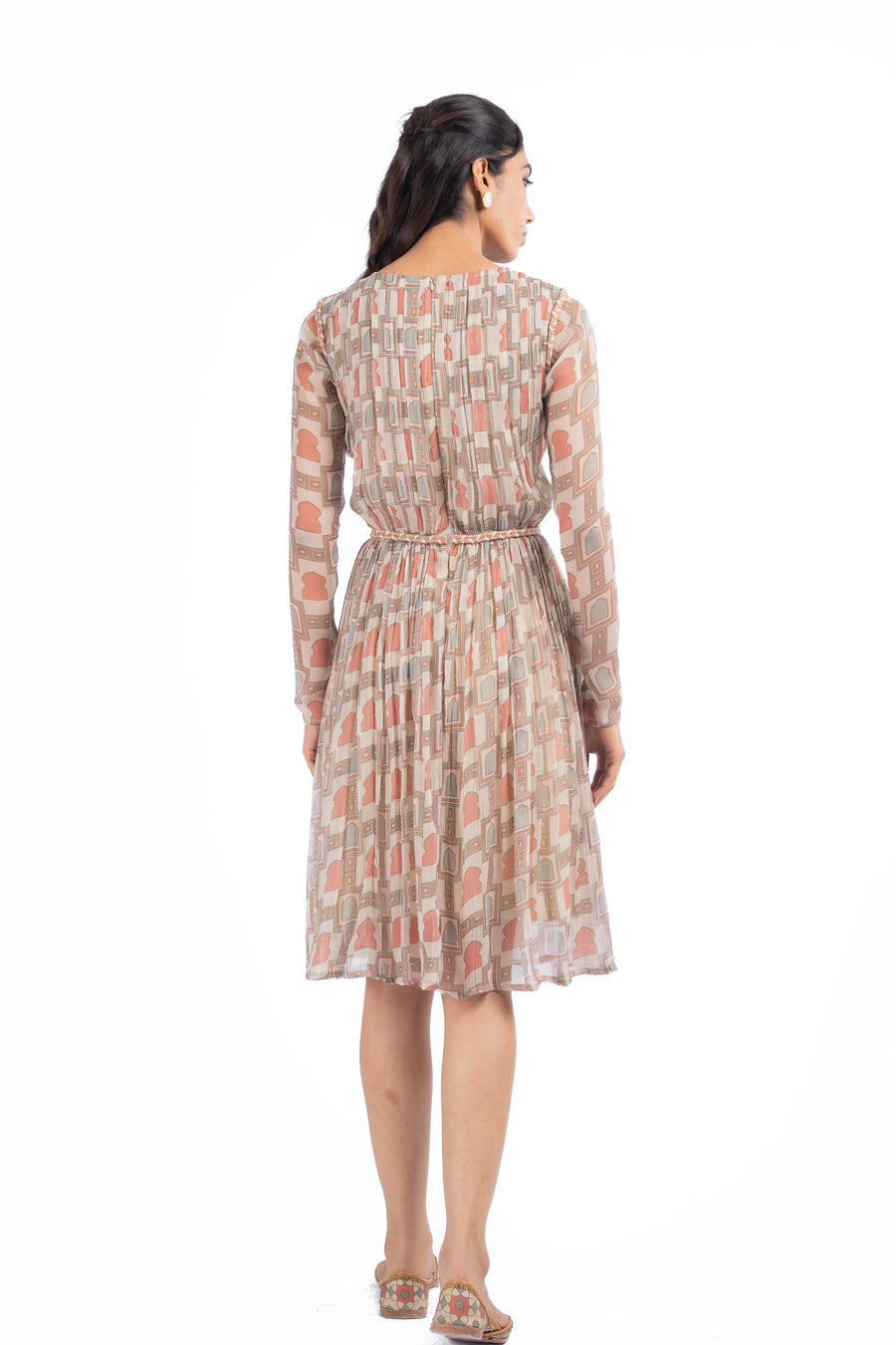 MULTICOLOR CHIFFON PANNA -MEENA DRESS