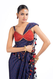 JHUMKI JHALAK JHANKAR SKIRT WITH CORSET AND FLOATING  SET OF 3
