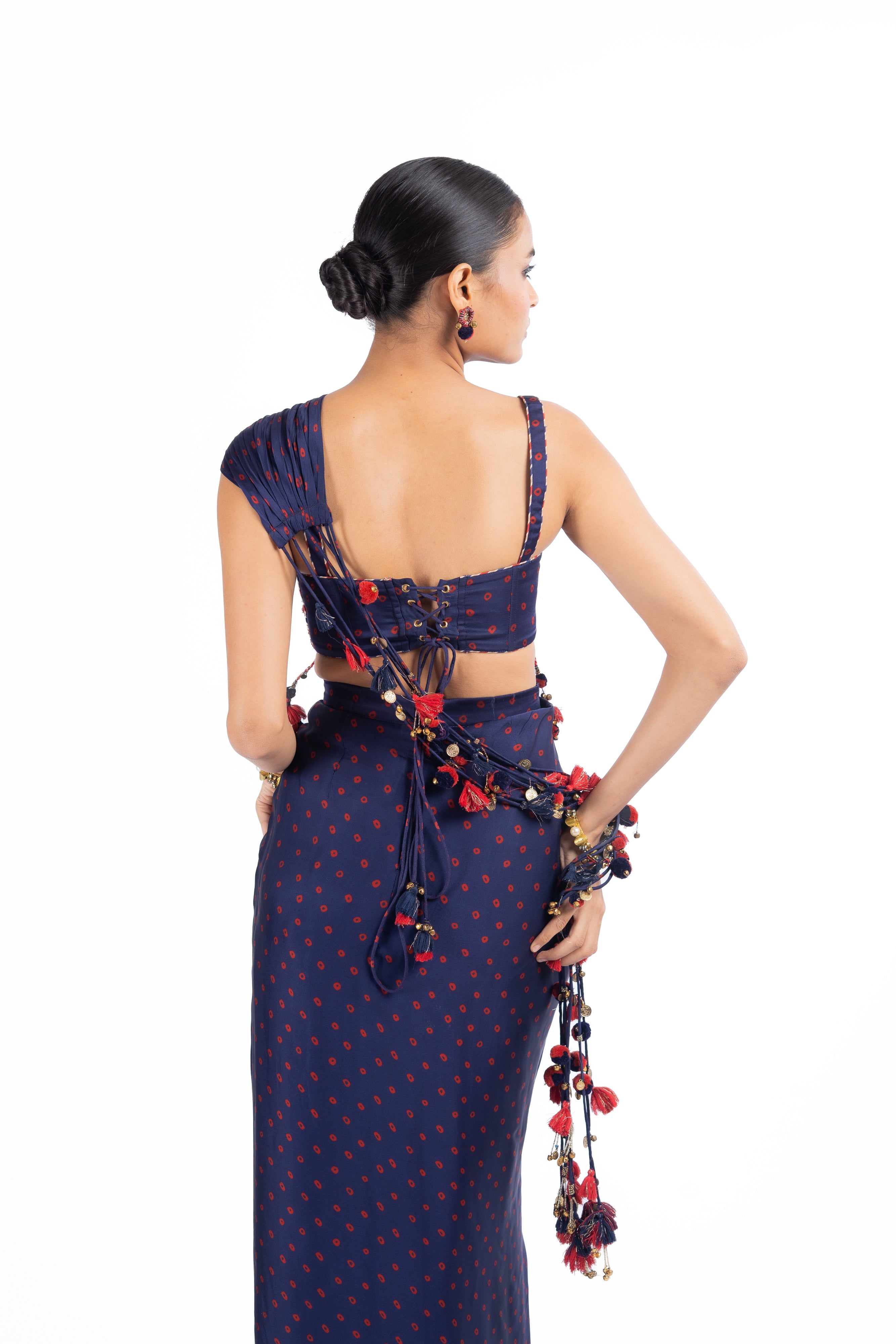 JHUMKI JHALAK JHANKAR SKIRT WITH CORSET AND FLOATING  SET OF 3