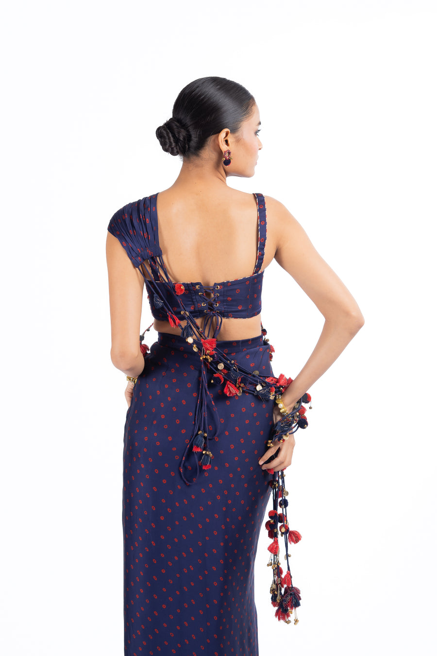 JHUMKI JHALAK JHANKAR SKIRT WITH CORSET AND FLOATING  SET OF 3