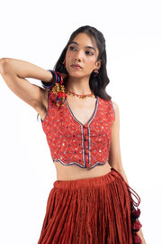 RASM SKIRT WITH KESAR KOTI SET OF 2