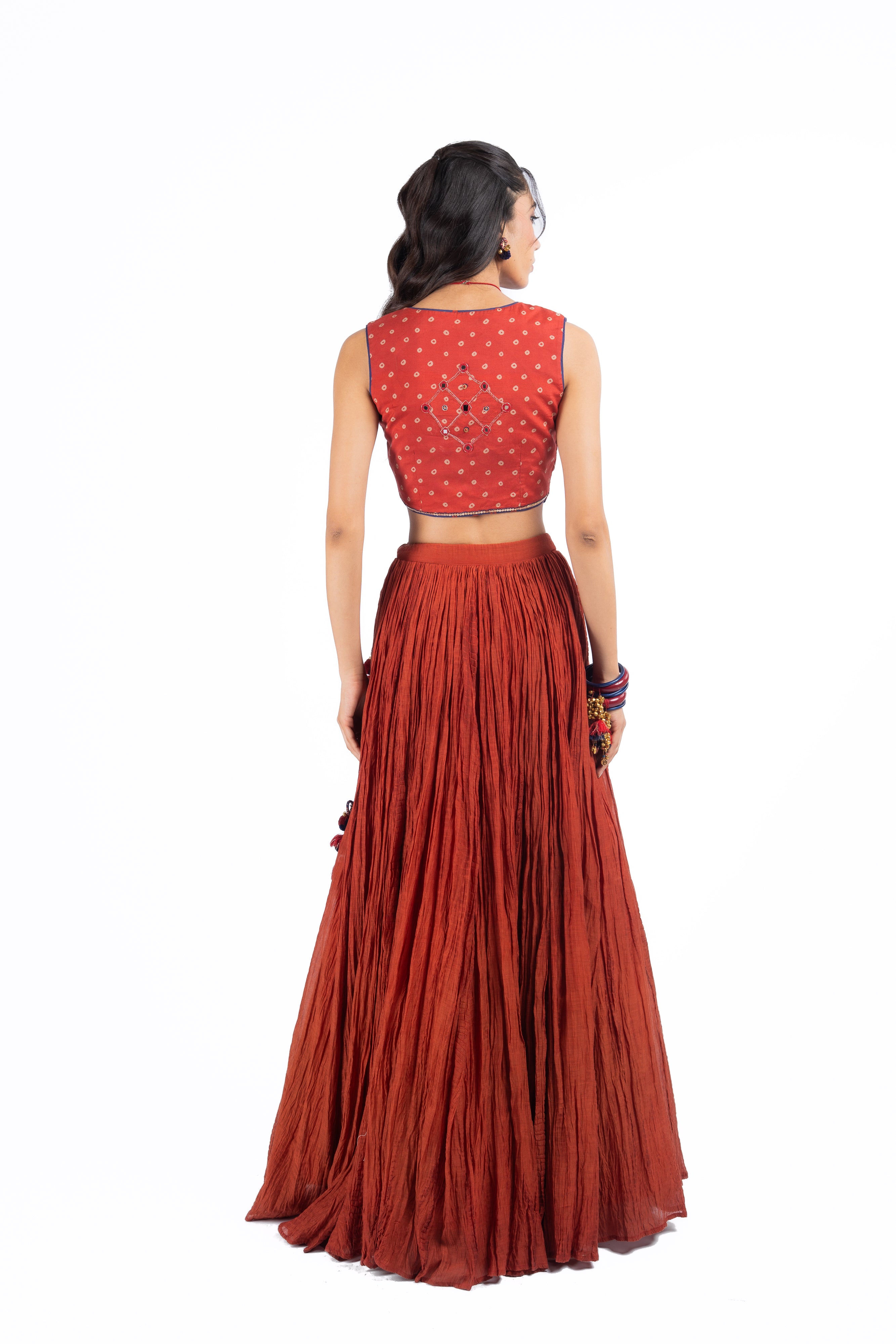 RASM SKIRT WITH KESAR KOTI SET OF 2