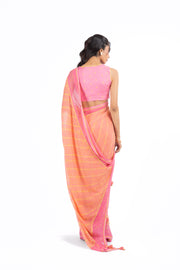 TEEJRI SAREE WITH STITCHED BLOUSE