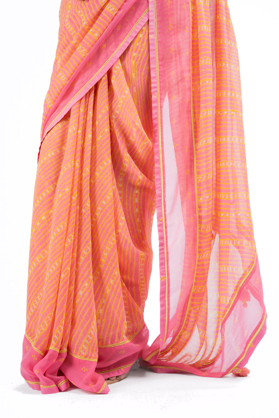 TEEJRI SAREE WITH UN-STITCHED BLOUSE PIECE