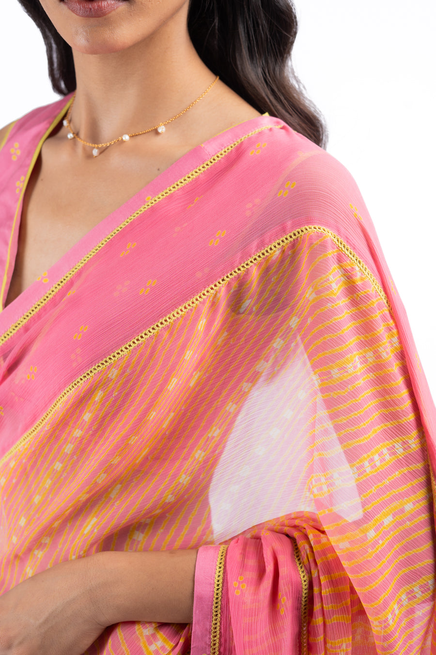 TEEJRI SAREE WITH UN-STITCHED BLOUSE PIECE