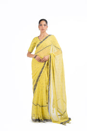 HARIYALI SAREE WITH STITCHED BLOUSE