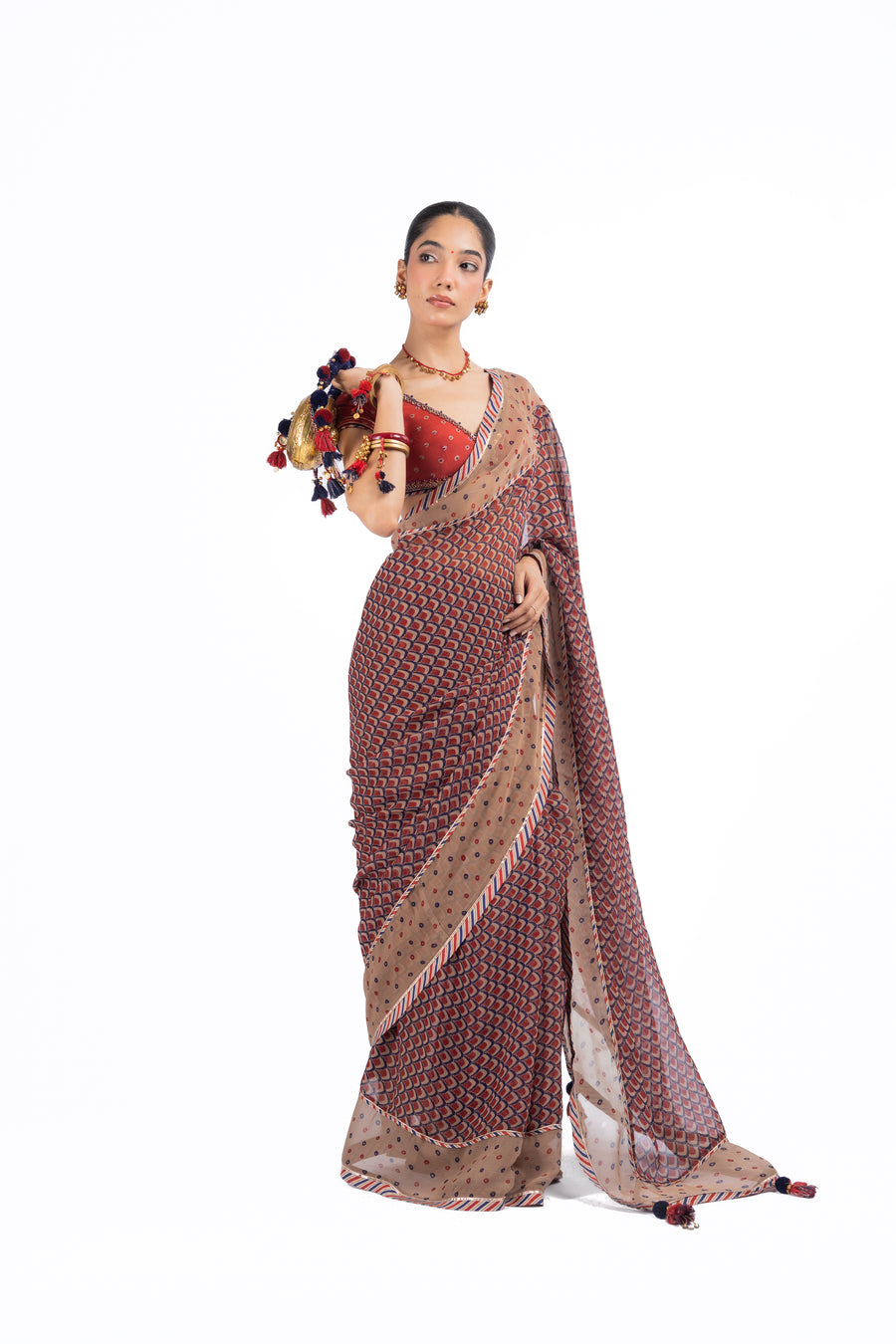 RAGINI SAREE WITH UNSTITCHED BLOUSE