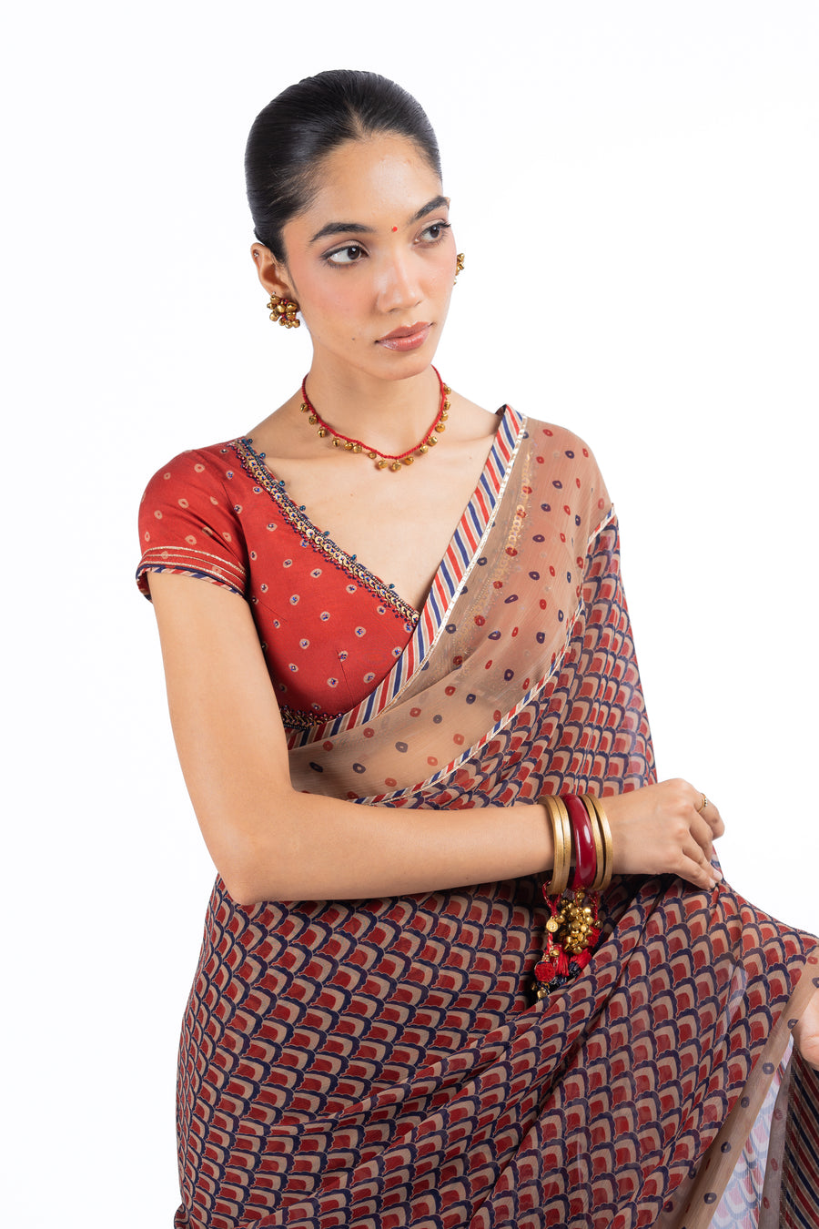 RAGINI SAREE WITH UNSTITCHED BLOUSE
