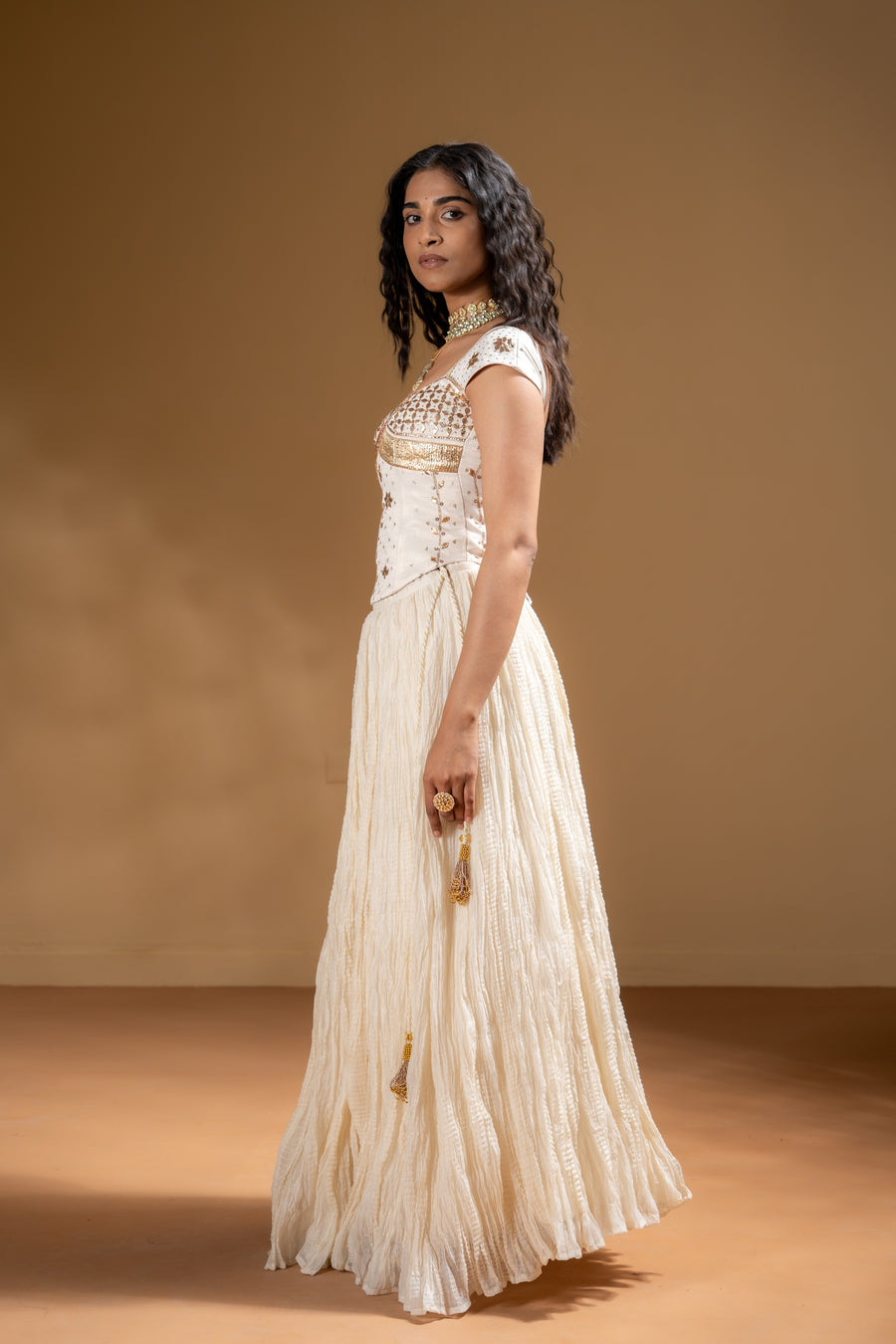 MOGRA SKIRT & JUHI CORSET TOP SET OF 2