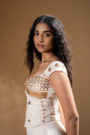 JUHI CORSET TOP & SHEET PANTS  SET OF 2