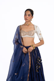 KIRAN LEHENGA WITH MRIDULA BLOUSE SET OF 3