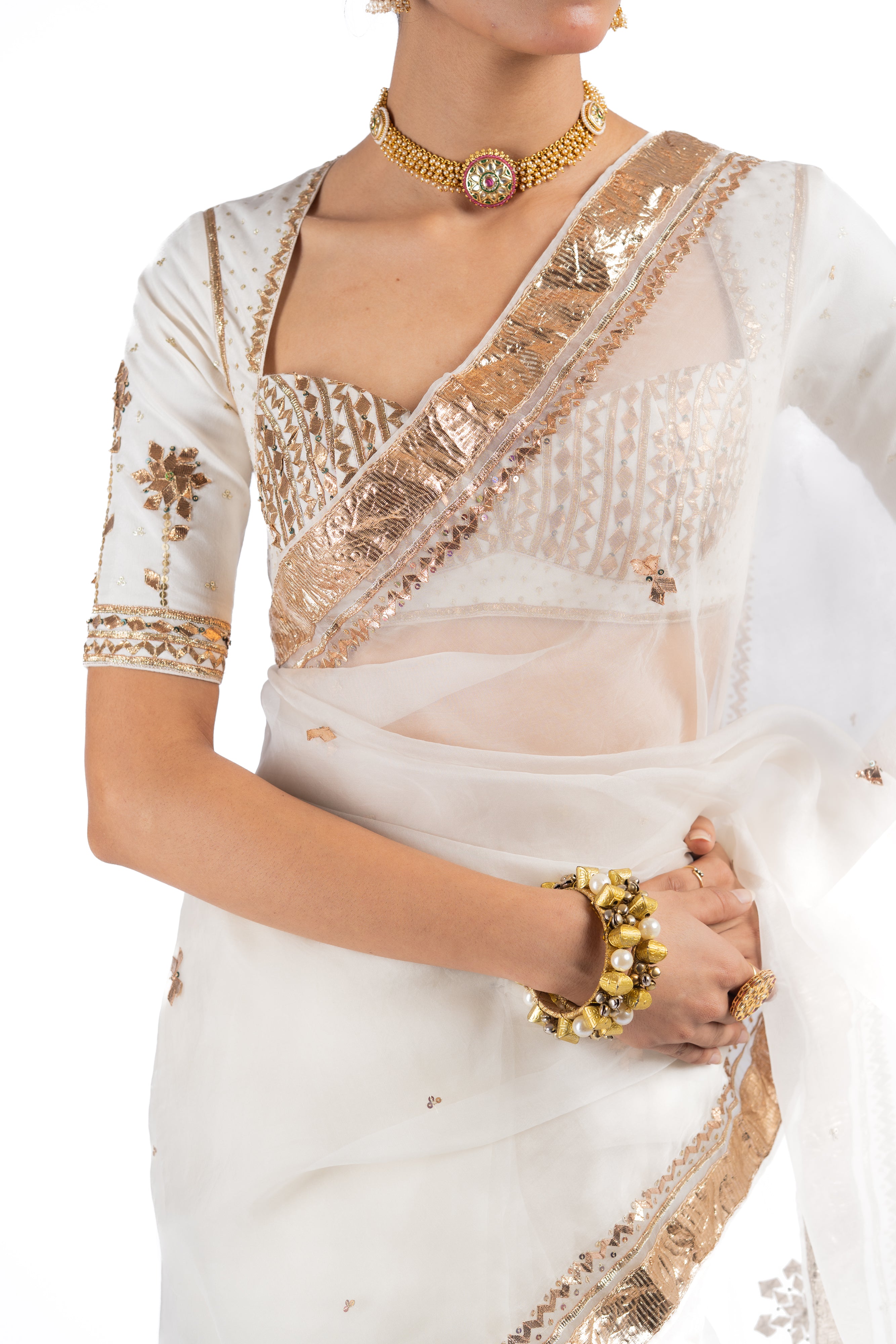MRIDULA SAREE WITH UNSTITCHED BLOUSE