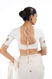 MRIDULA SAREE WITH STITCHED BLOUSE SET OF 2