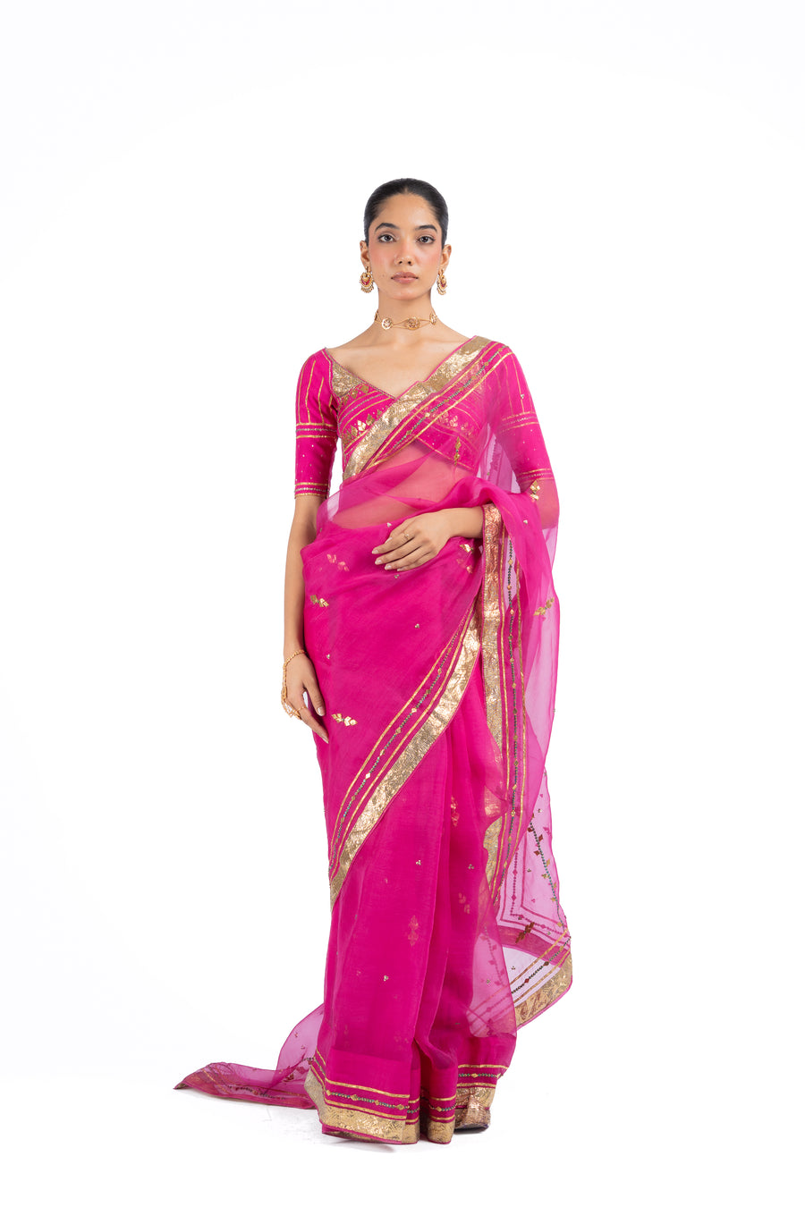 SARGAM SAREE WITH UNSTITCHED BLOUSE