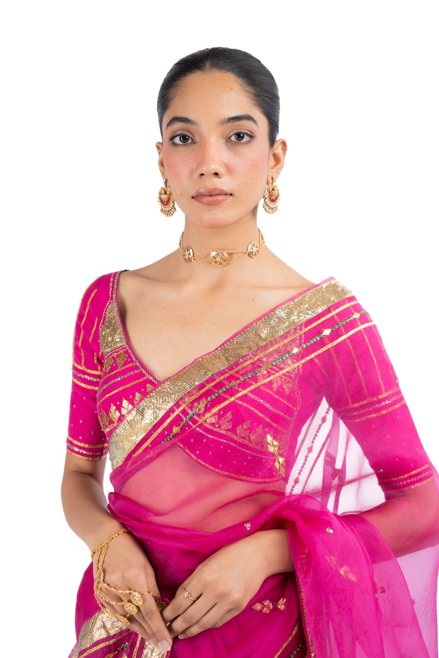 SARGAM SAREE WITH UNSTITCHED BLOUSE