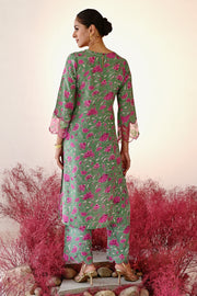 Shabana Straight Kurta Set of 3 •