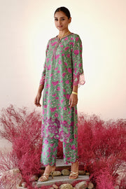 Shabana Straight Kurta Set of 3 •