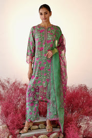 Shabana Straight Kurta Set of 3 •
