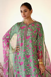 Shabana Straight Kurta Set of 3 •