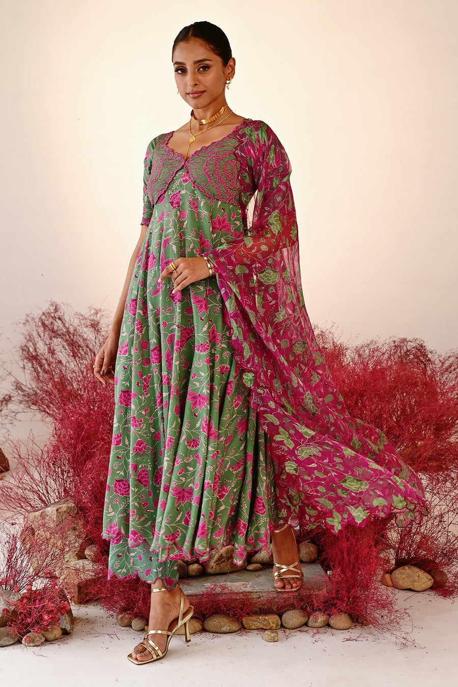 Haana Anarkali set of 3 °
