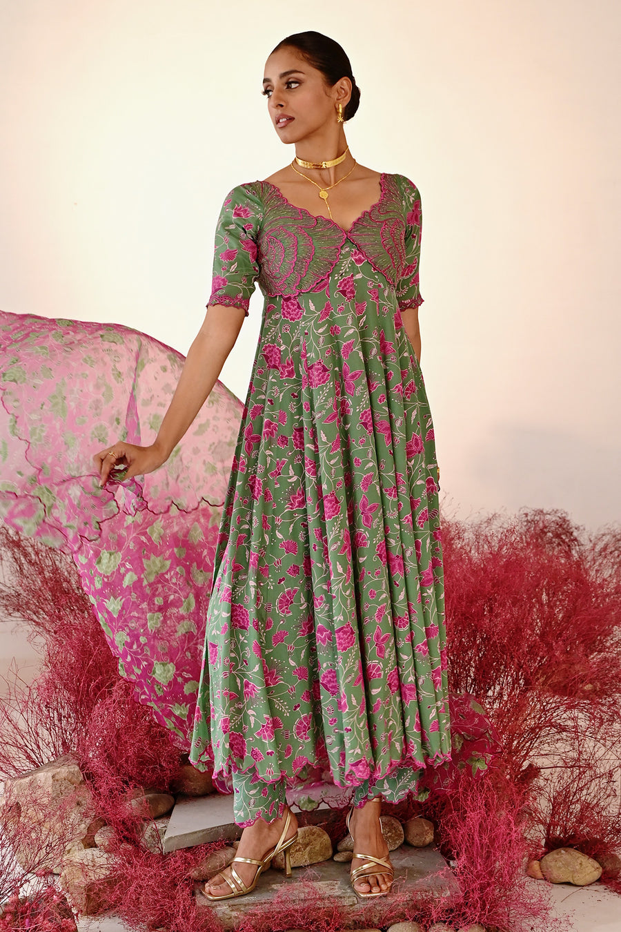 Haana Anarkali set of 3 °