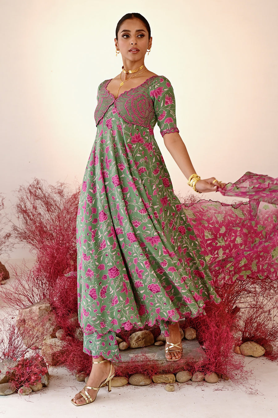 Haana Anarkali set of 3 °