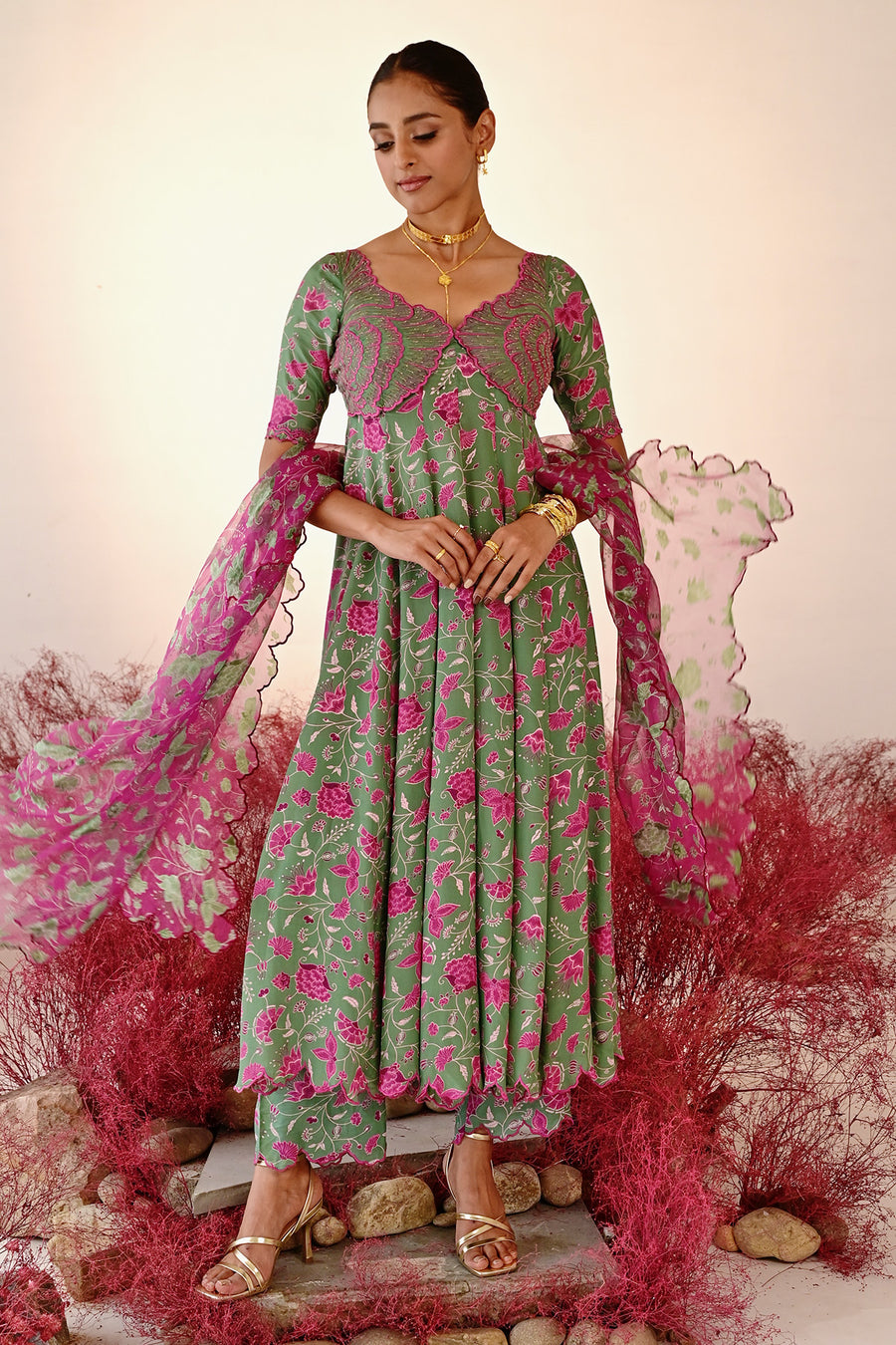 Haana Anarkali set of 3 °