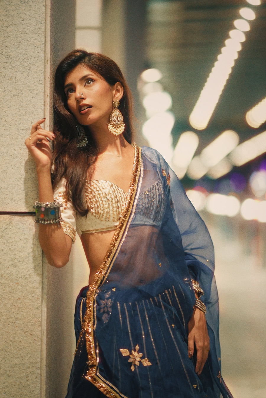 KIRAN LEHENGA WITH MRIDULA BLOUSE SET OF 3